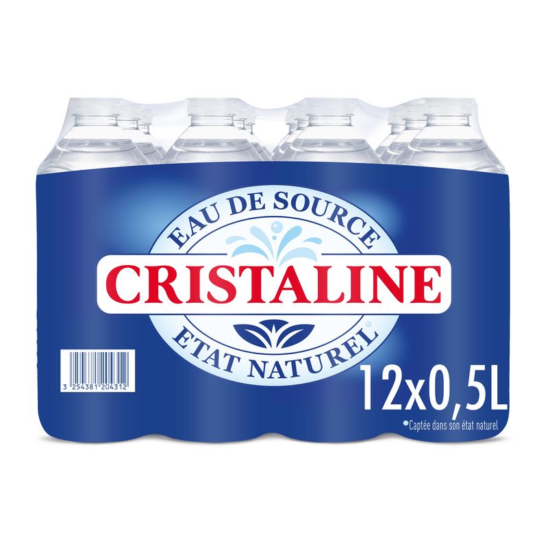 Eau Cristaline – Carton de 24 * 0.5 litre